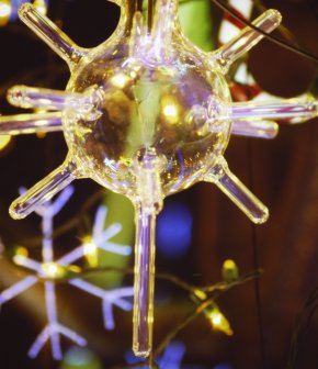 Traditional style Christmas plasma bauble